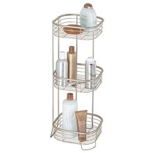 iDesign Forma Metal Wire Corner Standing Shower Caddy