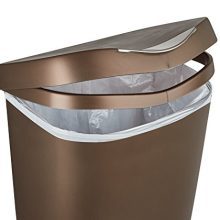 Umbra , Bronze Brim Large Kitchen Trash Stainless Steel
