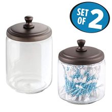 Glass Bathroom Vanity Countertop Storage Organizer