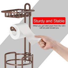 Toilet Paper Holder Stand Bathroom Tissue Dispenser