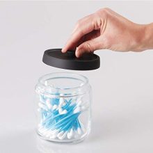 mDesign Bathroom Vanity Glass Storage Organizer Canister