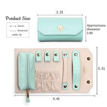Travel Jewelry Organizer – Premium Roll Foldable Case for Jewelry, Rings, Necklaces, and More