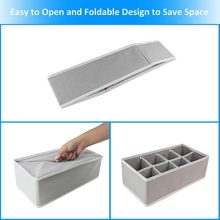 Foldable Drawer Organizers - Set of 4 for Ultimate Underwear, Socks, and Makeup Storage