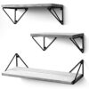 BAYKA Floating Shelves Wall Mounted Set of 3