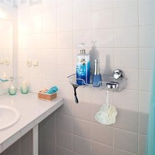 SANNO Bathroom Shower Caddy Bath Shelf Storage Combo Organizer