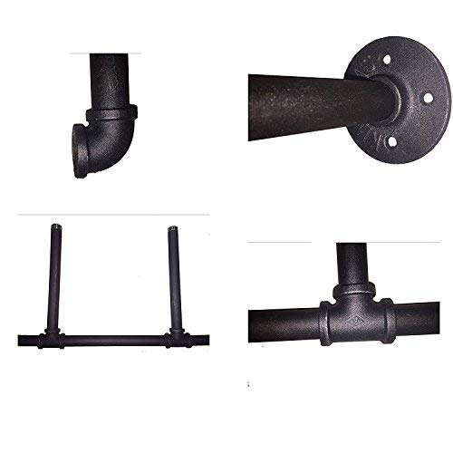 Industrial Retro Wall Mount Iron Pipe Shelf,DIY Open Bookshelf