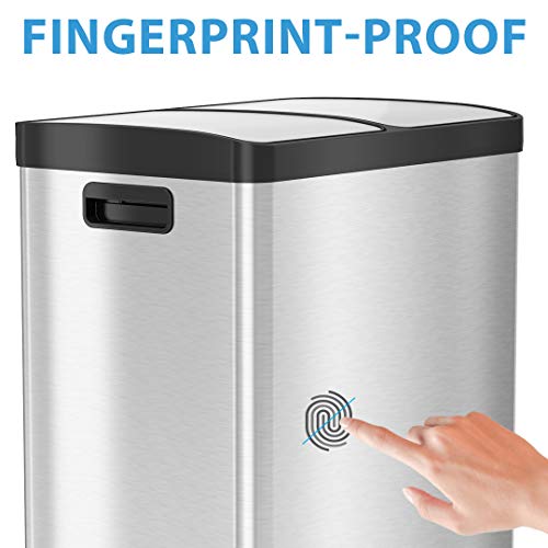 Dual Step Trash Can & Recycle 16 Gallon