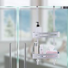Over the Door Shower Caddy, Hanging Shower Shelves Rust