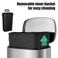 Garbage bin, Soft & Silent Lid Open Close