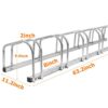 Hromee Bike Floor Parking 1-6 Rack Adjustable Bicycle Storage