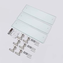 KES Glass Shelf for Bathroom Rectangular, 20-Inch Floating Shelves