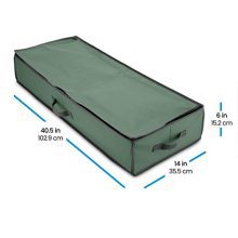 Organize with Ease: Premium Christmas Gift Wrap Organizer - Fits 18-24 Standers Rolls, Underbed Storage, Tear-Proof Fabric - Ideal for Holiday Bliss