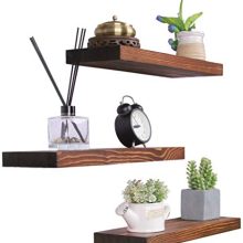 HXSWY Rustic Wood Floating Shelves Farmhouse Wooden Wall Shelves
