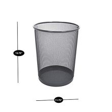 Smart Design Steel Metal Mesh Waste Basket