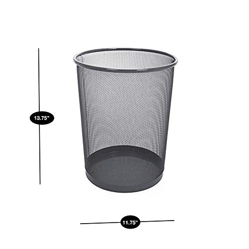 Smart Design Steel Metal Mesh Waste Basket