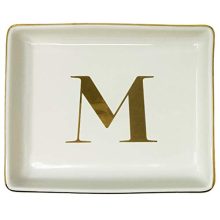 Simple Shine. Key Dish Jewelry Tray with Initial