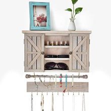 X-cosrack Rustic Hanging Jewelry Organizer