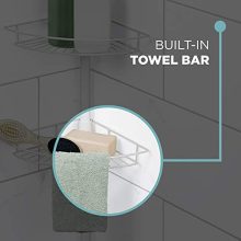 Zenna Home Pole Shower Caddy, White
