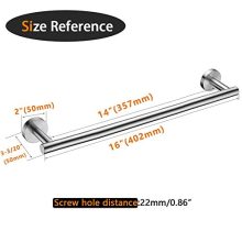 Brushed Nickel Bath Towel Bar Single Bars Towel Rack