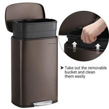 SONGMICS 13.2 Gal (50L) Kitchen Trash Can