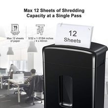 Bonsaii 12-Sheet Cross-Cut Paper and Credit Card Shredder