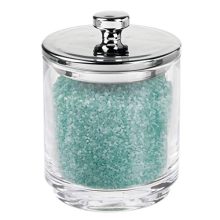 Glass Bathroom Vanity Organizer Canister Jar Set: Elevate Your Storage Game in Style