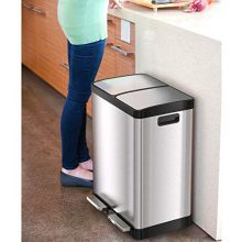 Dual Step Trash Can & Recycle 16 Gallon