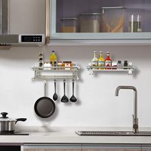 Shower Caddy Bathroom Shelf Storage with 4 Hooks for Houseware