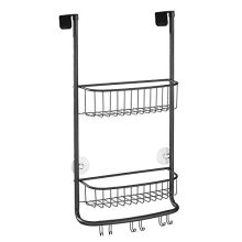 mDesign Modern Metal Bathroom Tub and Shower Caddy