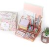Girl Boss Office Decor | Rose Gold Desk Organizer