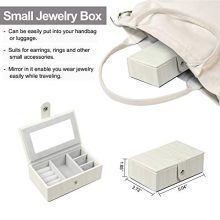 Homde Jewelry Box for Women Girls with Small Travel Case
