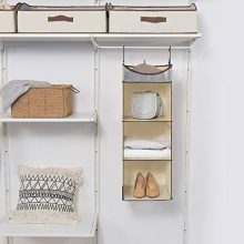 3-Shelf Hanging Closet Organizer Hanging Closet Shelves with Top Shelf