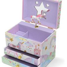 Jewelkeeper Musical Jewelry Box with 2 Pullout Drawers