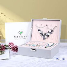 misaya Jewelry Organizer Box - Women Two Layer Display