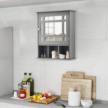 Bathroom Wall Mounted Storage Cabinet with Adjustable Shelf