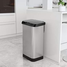 GLAD Extra Capacity Stainless Steel Sensor Trash Can