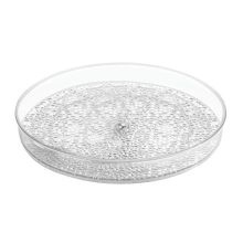 iDesign Rain Lazy Susan Turntable Cosmetic Organizer for Vanity Cabinet