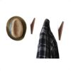Pack of 4, Minimalist Design, Black Walnut Wood