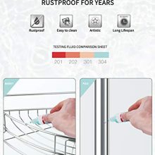 ALLZONE Tension Shower Standing Caddy Corner, Rustproof Stainless Steel