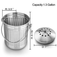 Indoor Compost Bucket for Kitchen Countertop