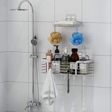 Shower Caddy and Soap Dish Wall Mounted Bathroom Shelf