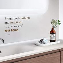 Resin Marble Pattern Soap Tray Bathtub Tray