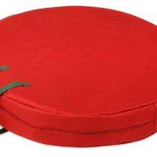 Honey-Can-Do 30" Canvas Wreath Storage-Red