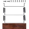 TOLEAD 2 Sets Floating Shelves Wall Mounted Wooden