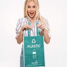 Recycling Bin Bags + Donation Bag Set - Sustainable, Waterproof, and Stylish Waste Organizer for Home and Office Recycling! 🗑️♻️