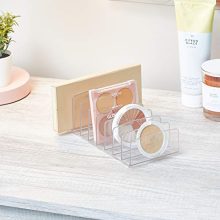 Clarity BPA-Free Plastic Divided Makeup Palette Organizer