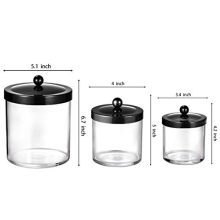 Clear Plastic Storage Jars with Rust Proof
