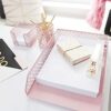 Blu Monaco Office Supplies Pink Desk Accessories for Women