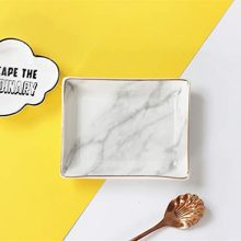 Marble Ceramic Jewelry Tray Ring Dish Holder