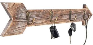 CHICVITA Arrow Wall Decor Rustic Wall Mounted Coat Rack